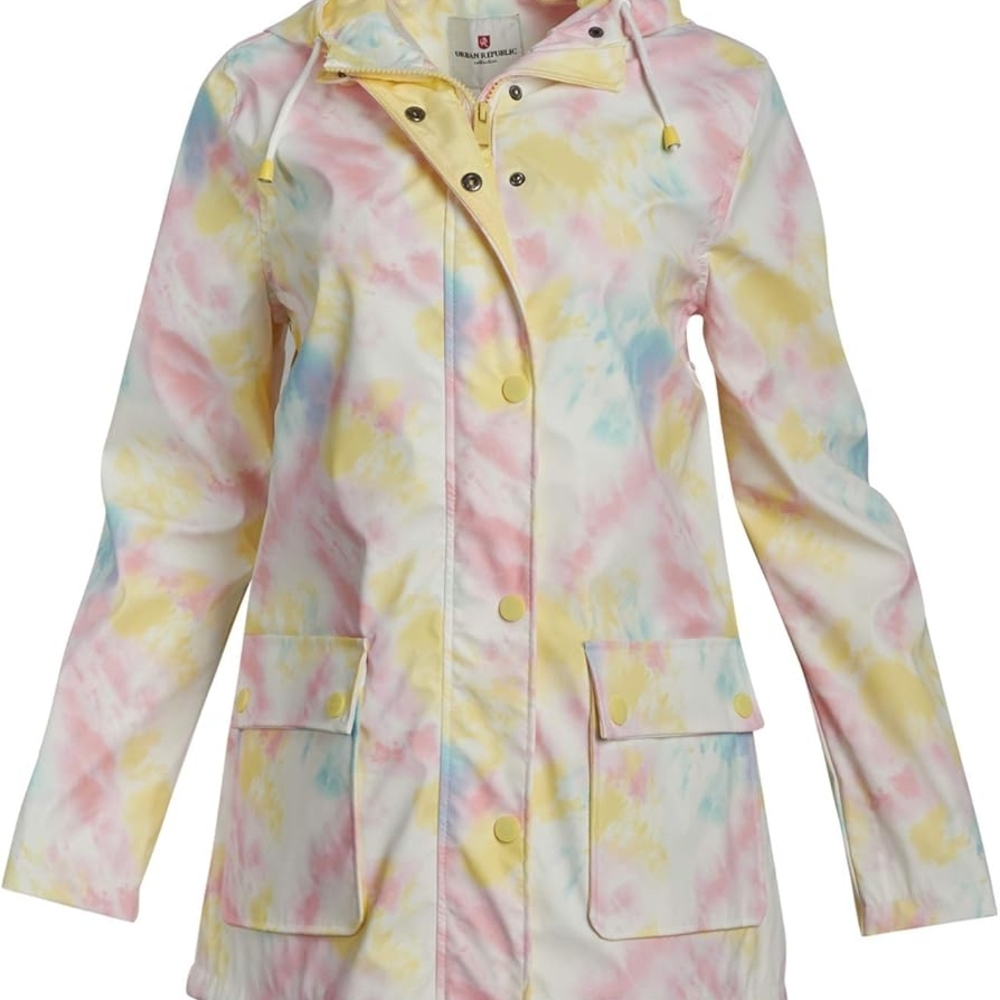 ISO Urban Republic Pink and Yellow Utility Jacket